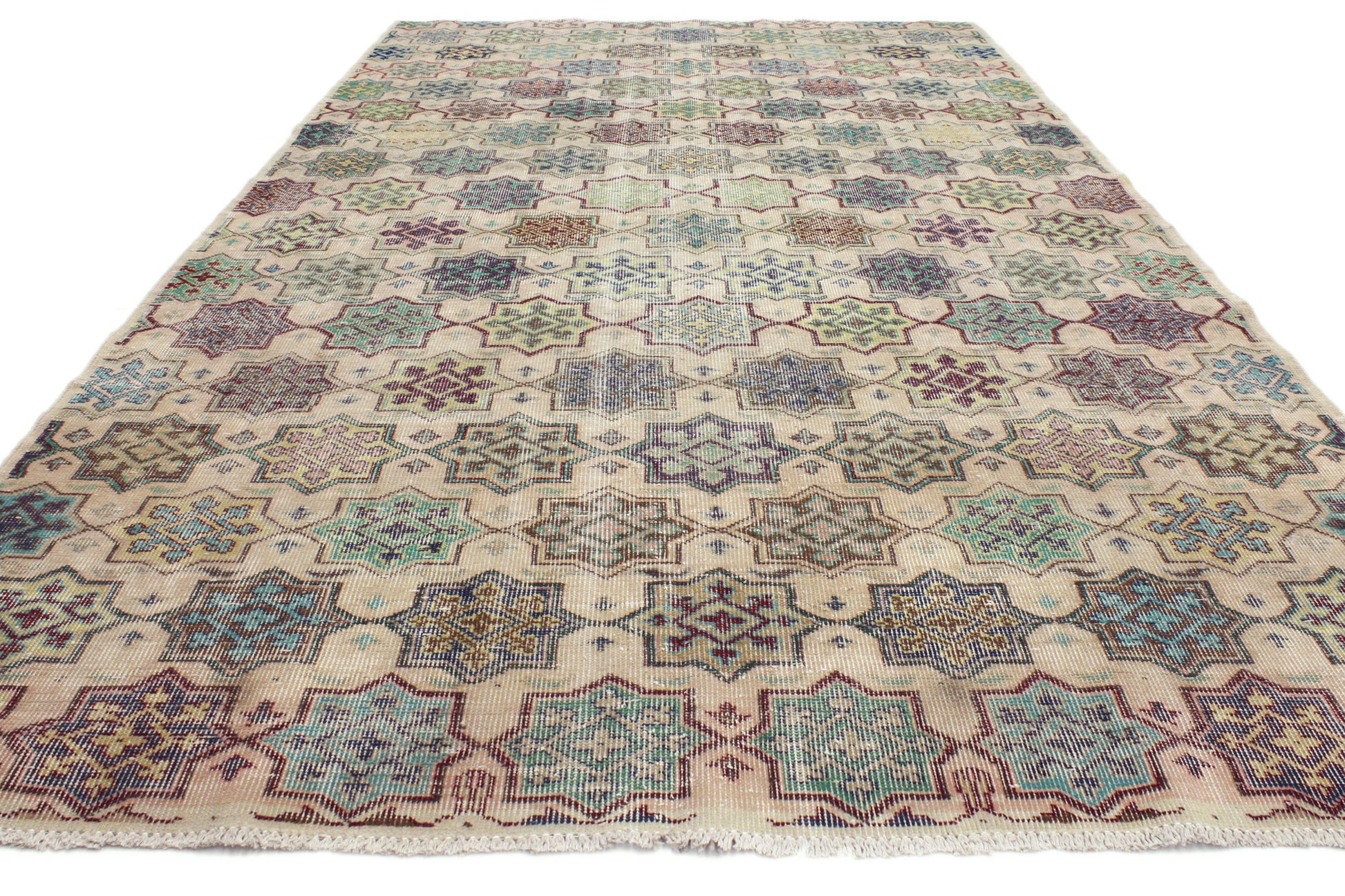 6 x 9 Vintage Turkish Sivas Rug 52005