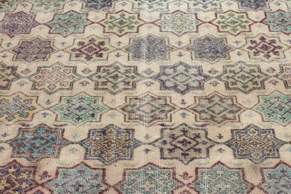 6 x 9 Vintage Turkish Sivas Rug 52005