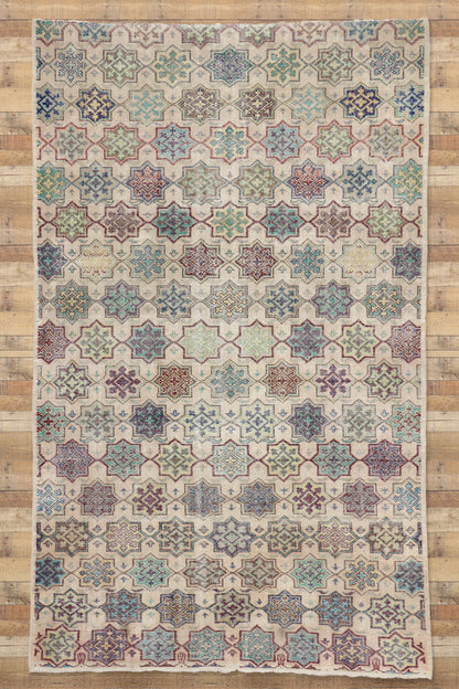 6 x 9 Vintage Turkish Sivas Rug 52005