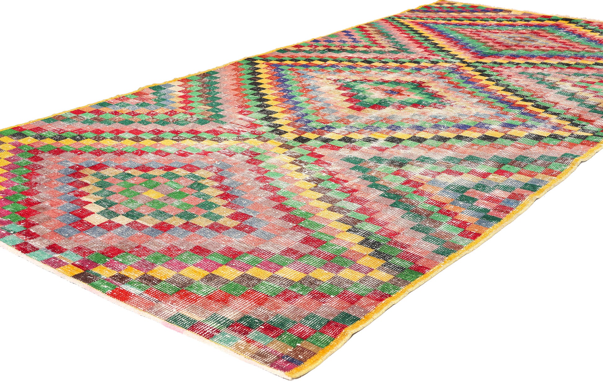 4 x 9 Zeki Muren Vintage Turkish Sivas Rug 53294