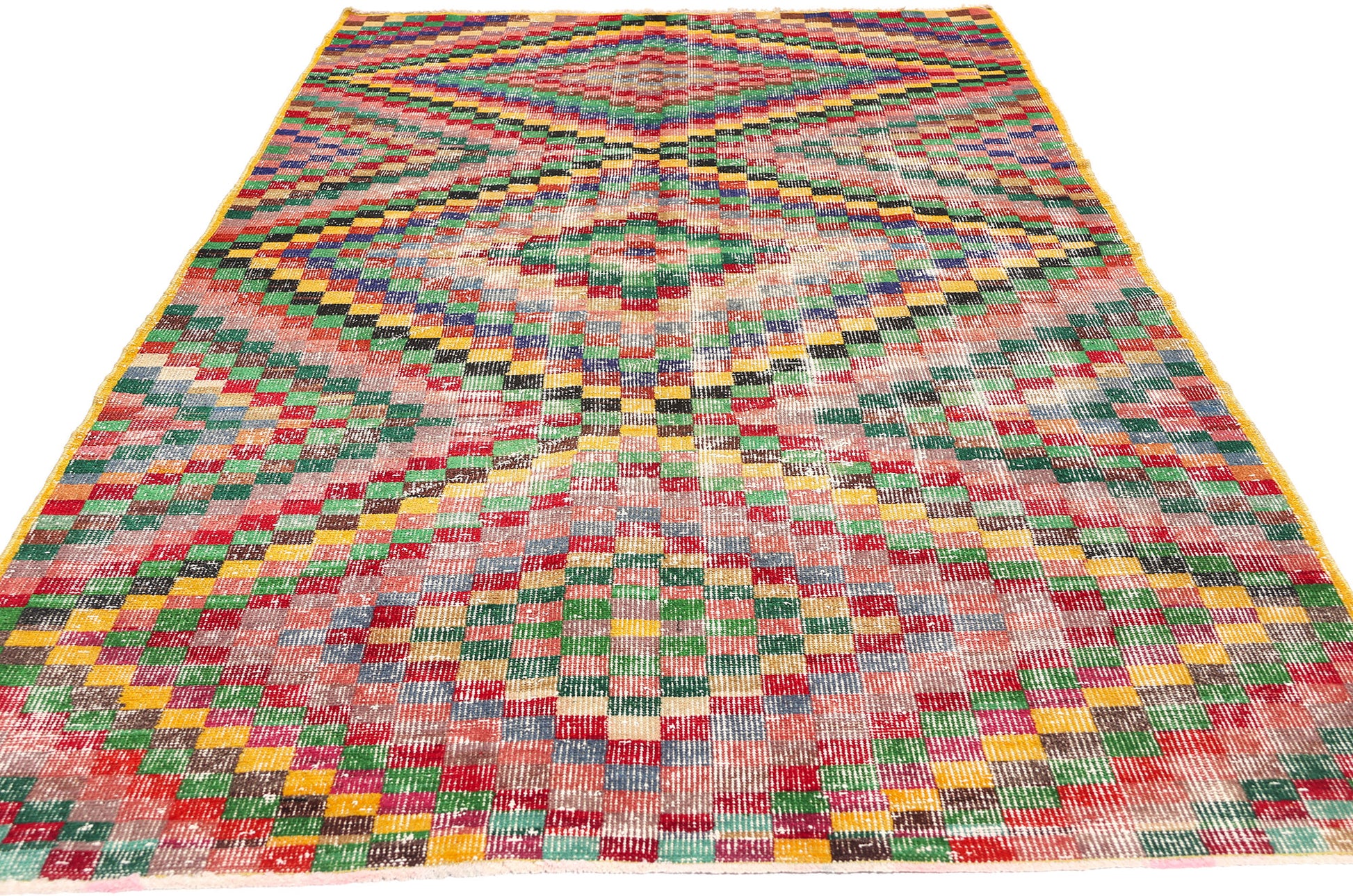 4 x 9 Zeki Muren Vintage Turkish Sivas Rug 53294