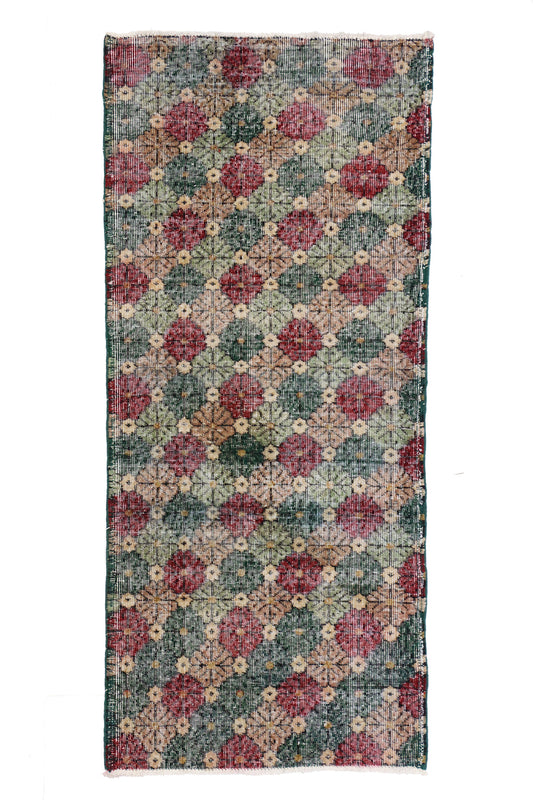 3 x 6 Zeki Muren Vintage Turkish Sivas Rug 51913