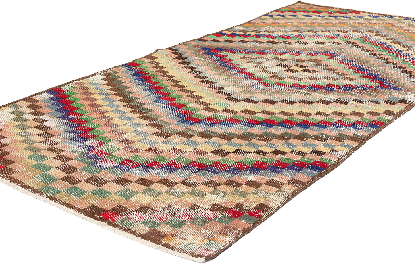 3 x 7 Zeki Muren Vintage Turkish Sivas Rug 53354