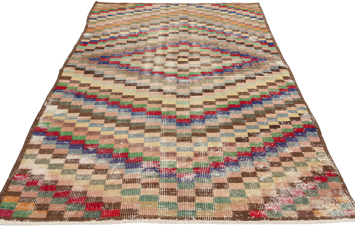 3 x 7 Zeki Muren Vintage Turkish Sivas Rug 53354