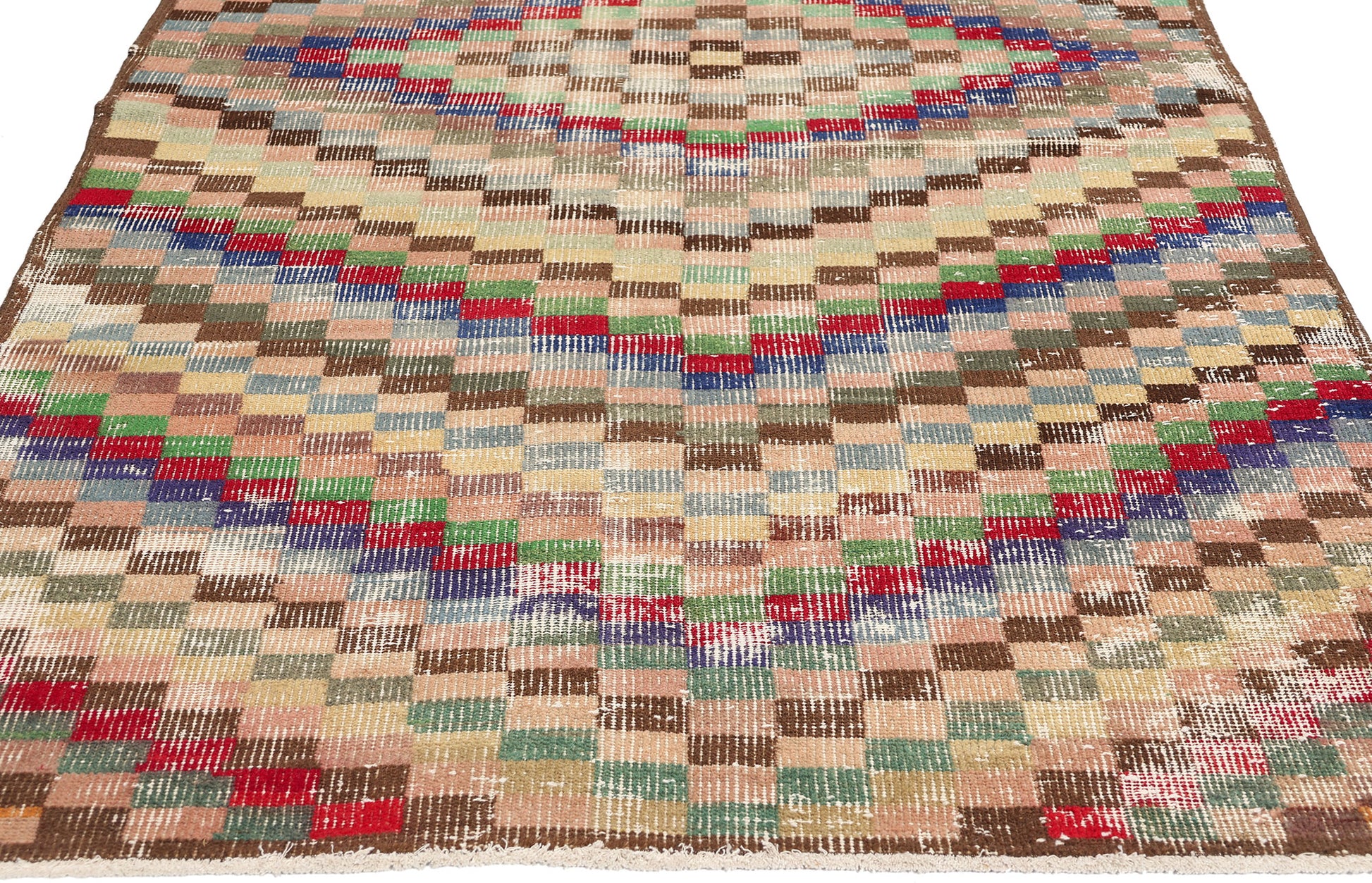 3 x 7 Zeki Muren Vintage Turkish Sivas Rug 53354