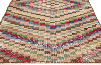 3 x 7 Zeki Muren Vintage Turkish Sivas Rug 53354