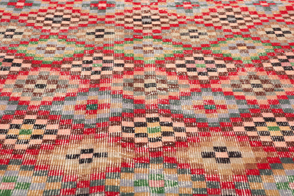 4 x 7 Zeki Muren Vintage Turkish Sivas Rug 53283
