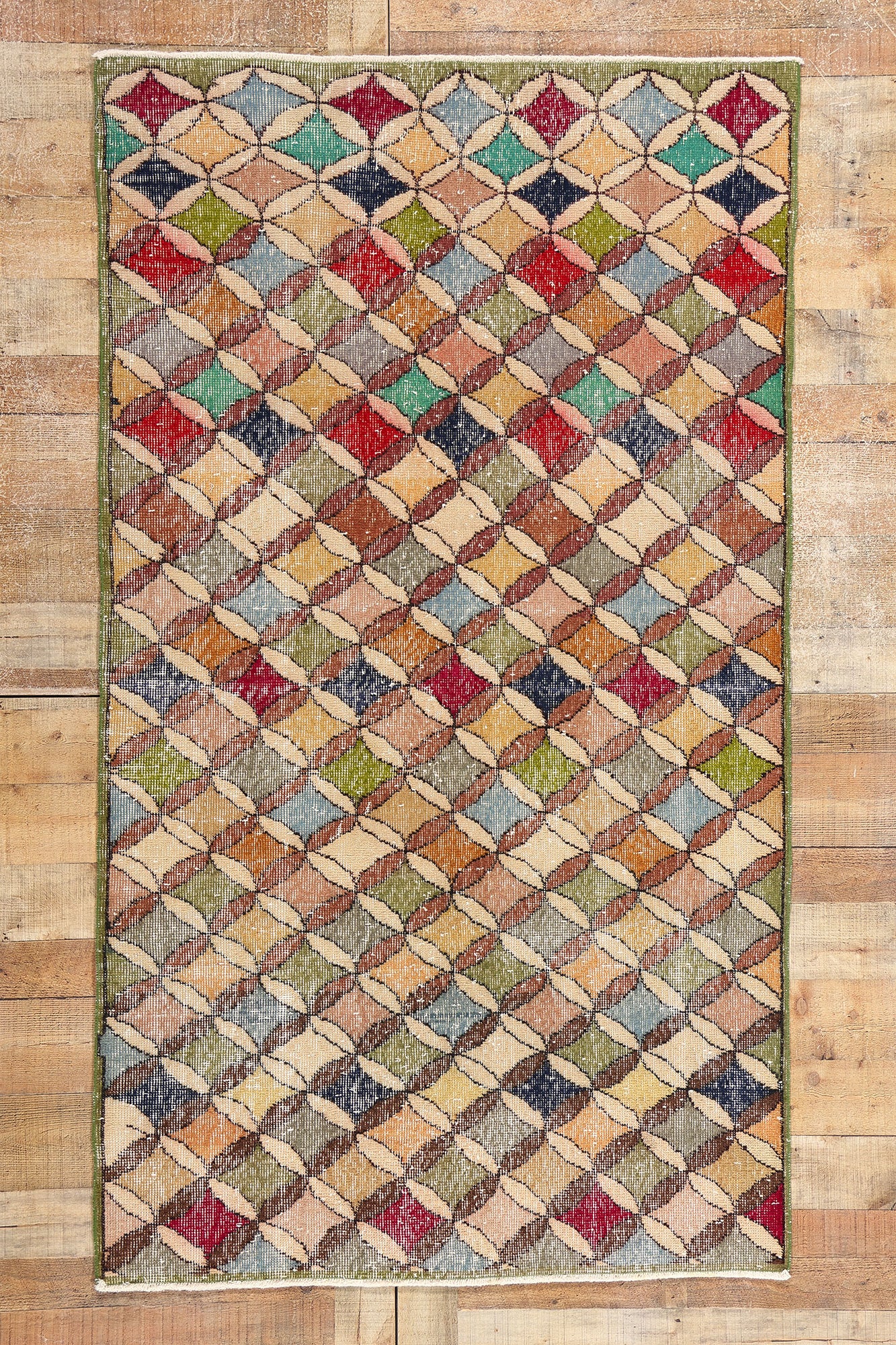 4 x 7 Zeki Muren Vintage Turkish Sivas Rug 53325 – Esmaili Rugs
