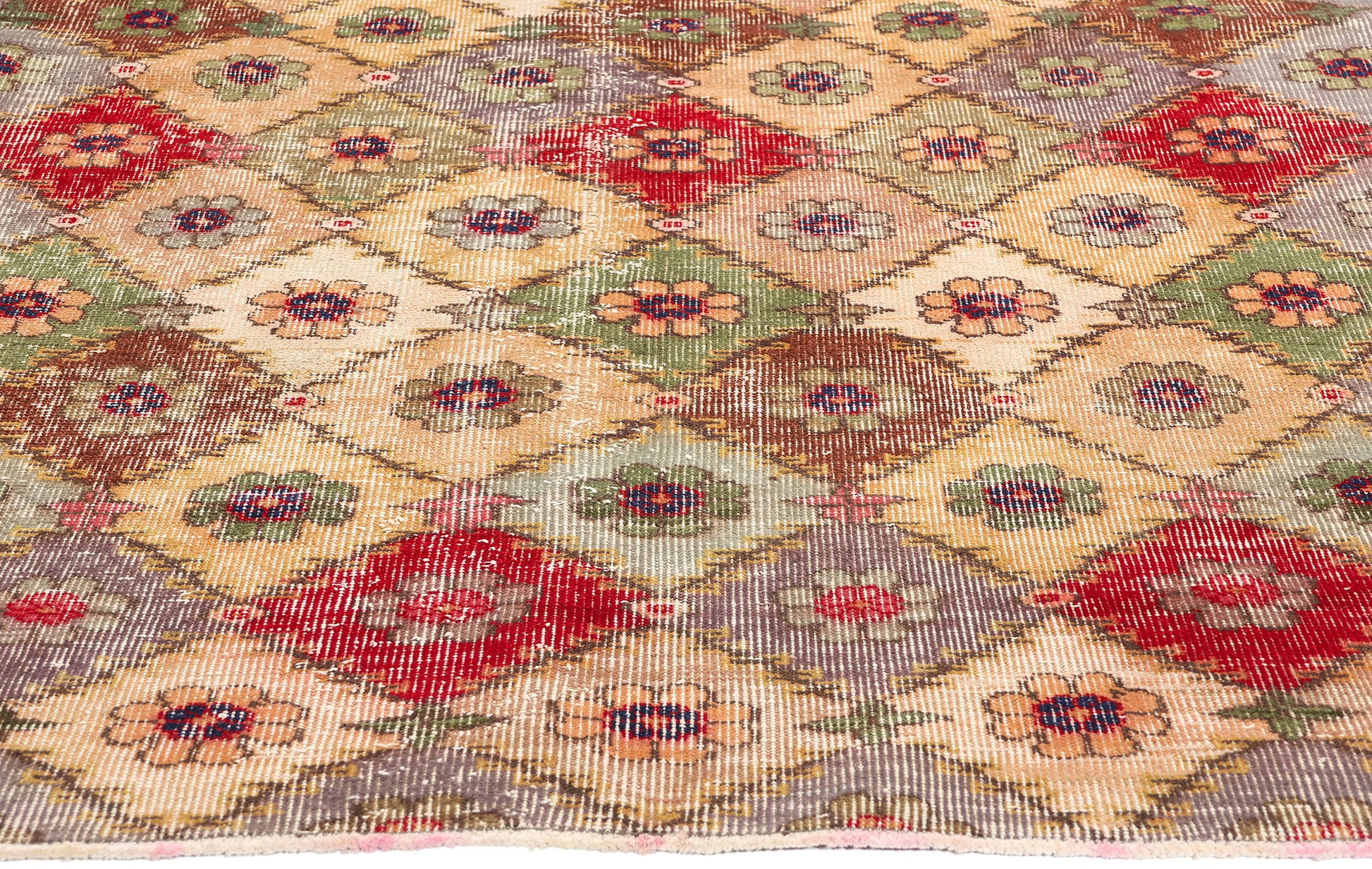 4 x 7 Zeki Muren Vintage Turkish Sivas Rug 53332