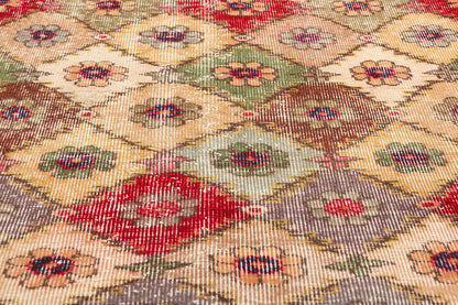 4 x 7 Zeki Muren Vintage Turkish Sivas Rug 53332