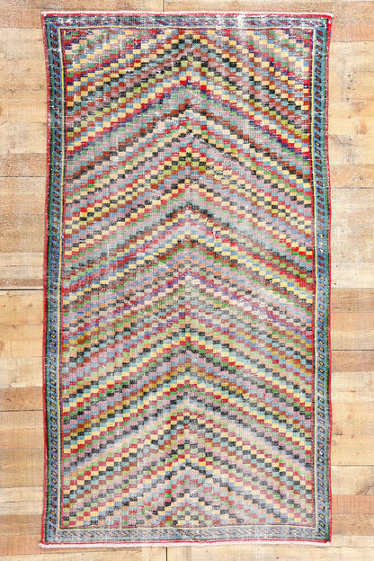 4 x 7 Zeki Muren Vintage Turkish Sivas Rug 53301