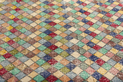 4 x 7 Zeki Muren Vintage Turkish Sivas Rug 53282