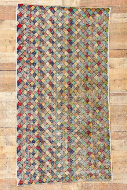 4 x 7 Zeki Muren Vintage Turkish Sivas Rug 53282