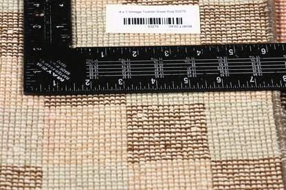 4 x 7 Zeki Muren Vintage Turkish Sivas Rug 53275