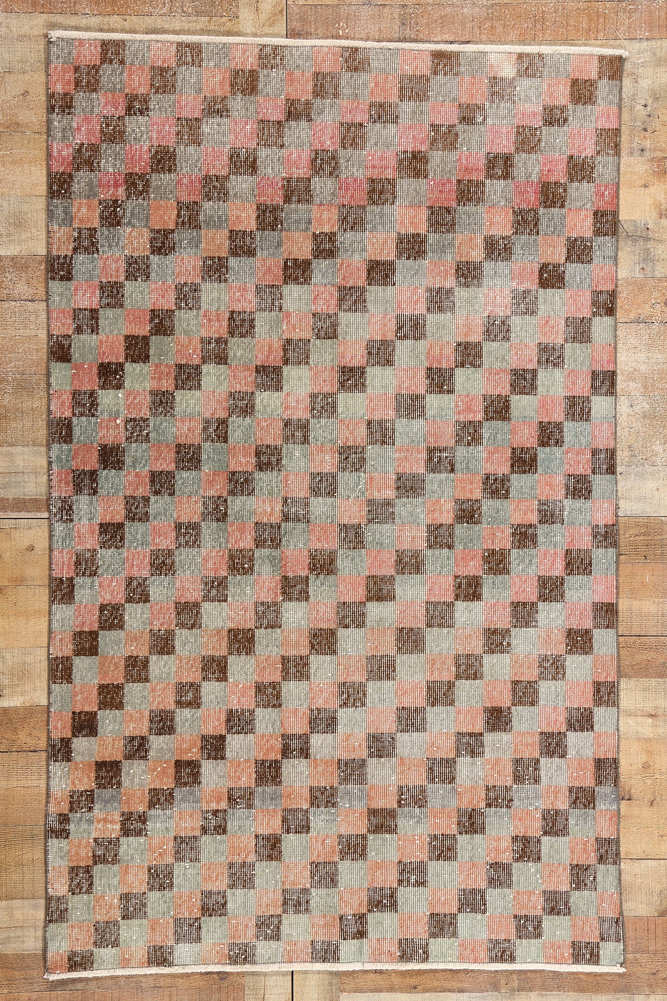 4 x 7 Zeki Muren Vintage Turkish Sivas Rug 53275