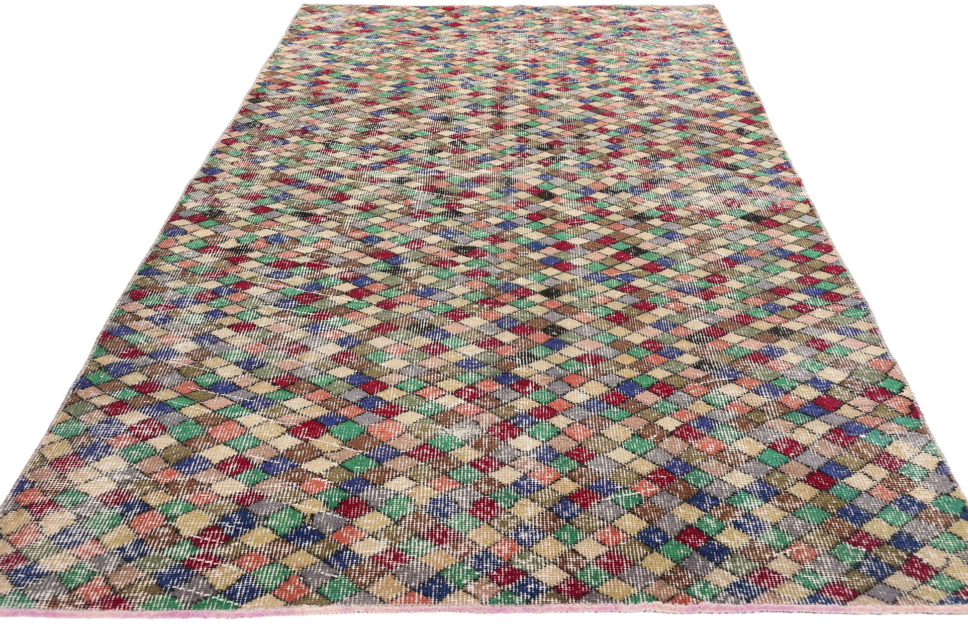 4 x 9 Zeki Muren Vintage Turkish Sivas Rug 53320