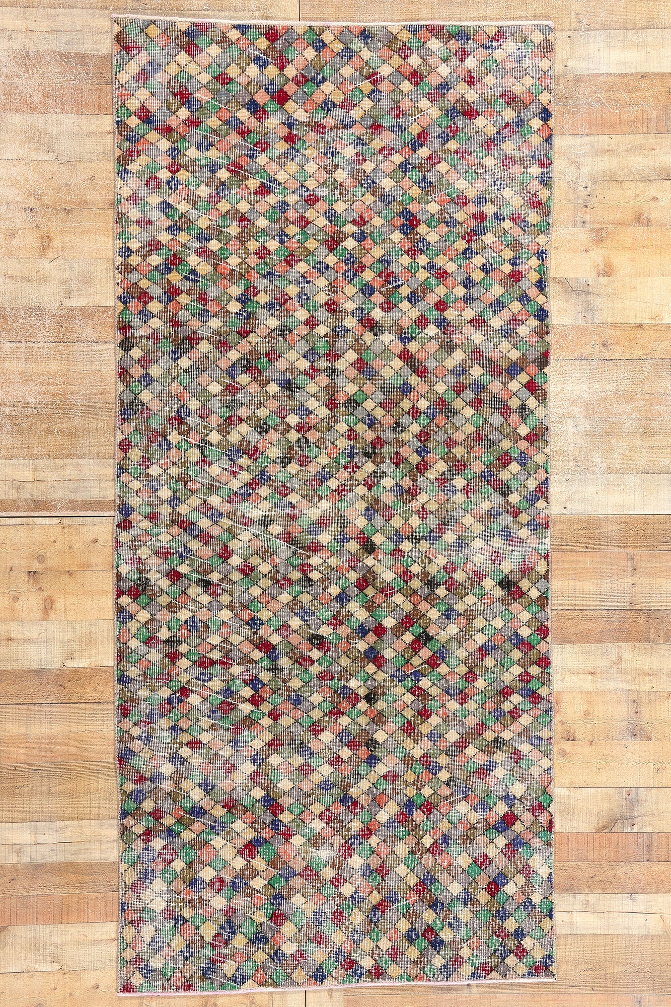 4 x 9 Zeki Muren Vintage Turkish Sivas Rug 53320