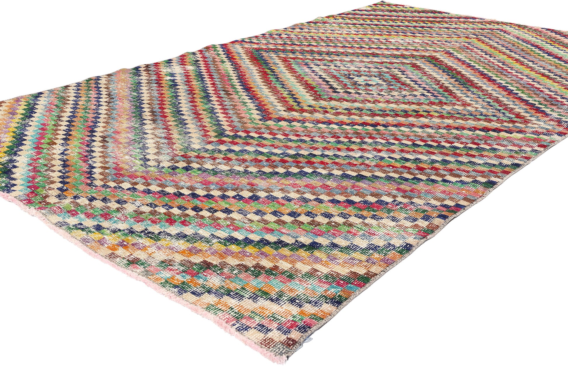 5 x 8 Zeki Muren Vintage Turkish Sivas Rug 53309