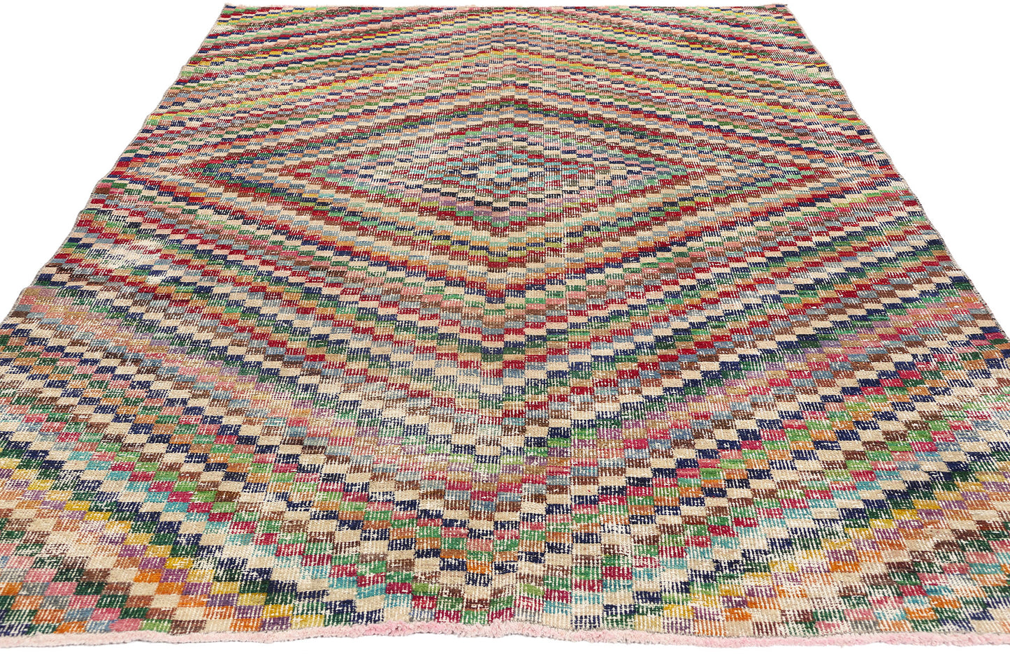 5 x 8 Zeki Muren Vintage Turkish Sivas Rug 53309