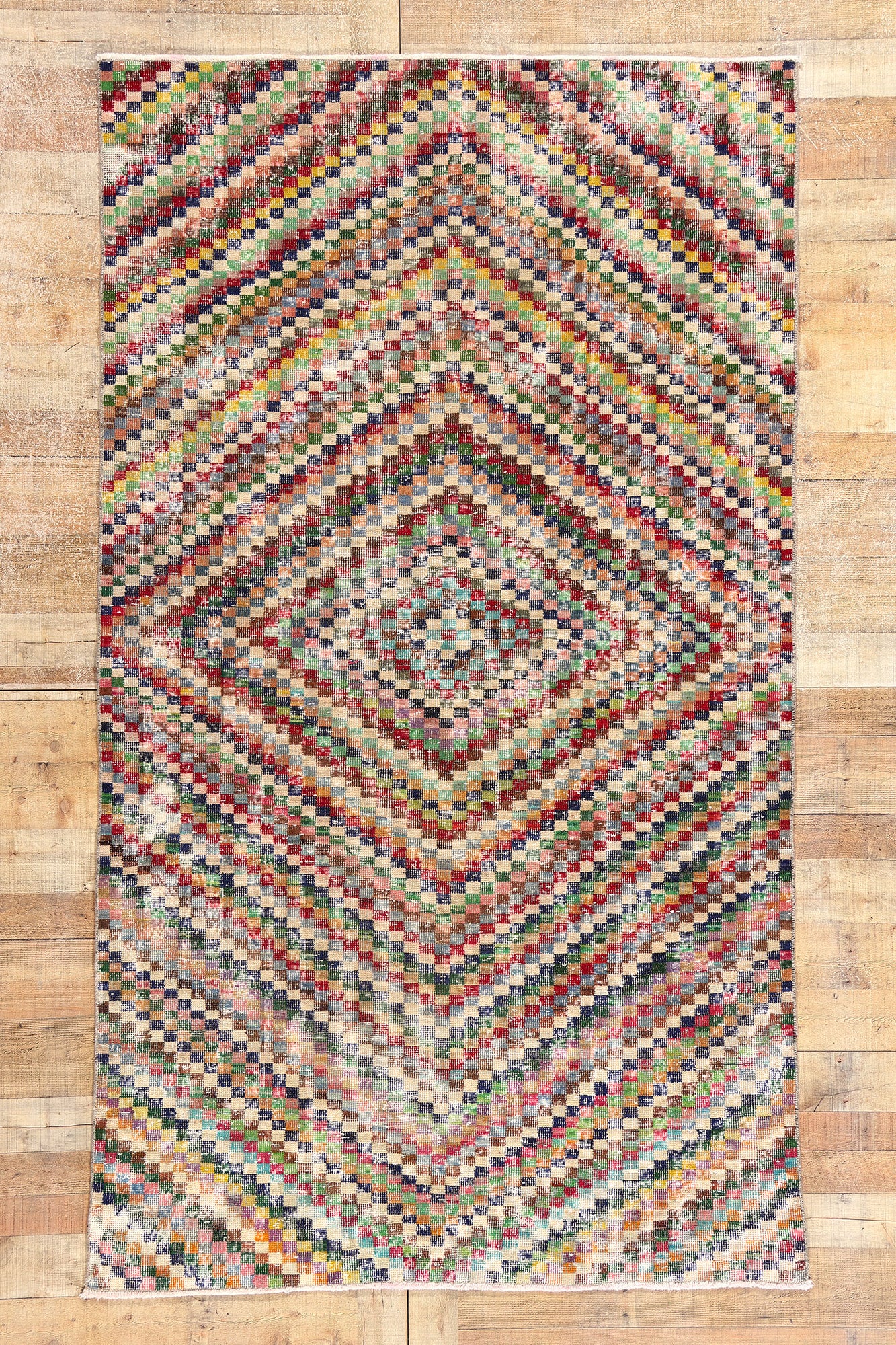 5 x 8 Zeki Muren Vintage Turkish Sivas Rug 53309