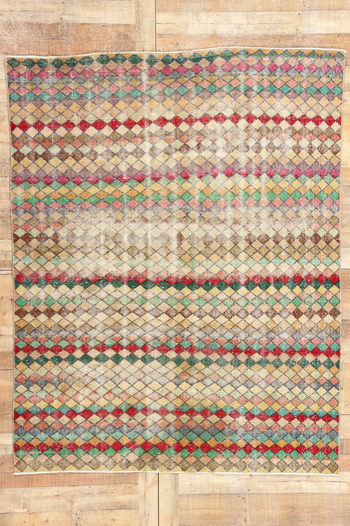 6 x 7 Zeki Muren Vintage Turkish Sivas Rug 53322