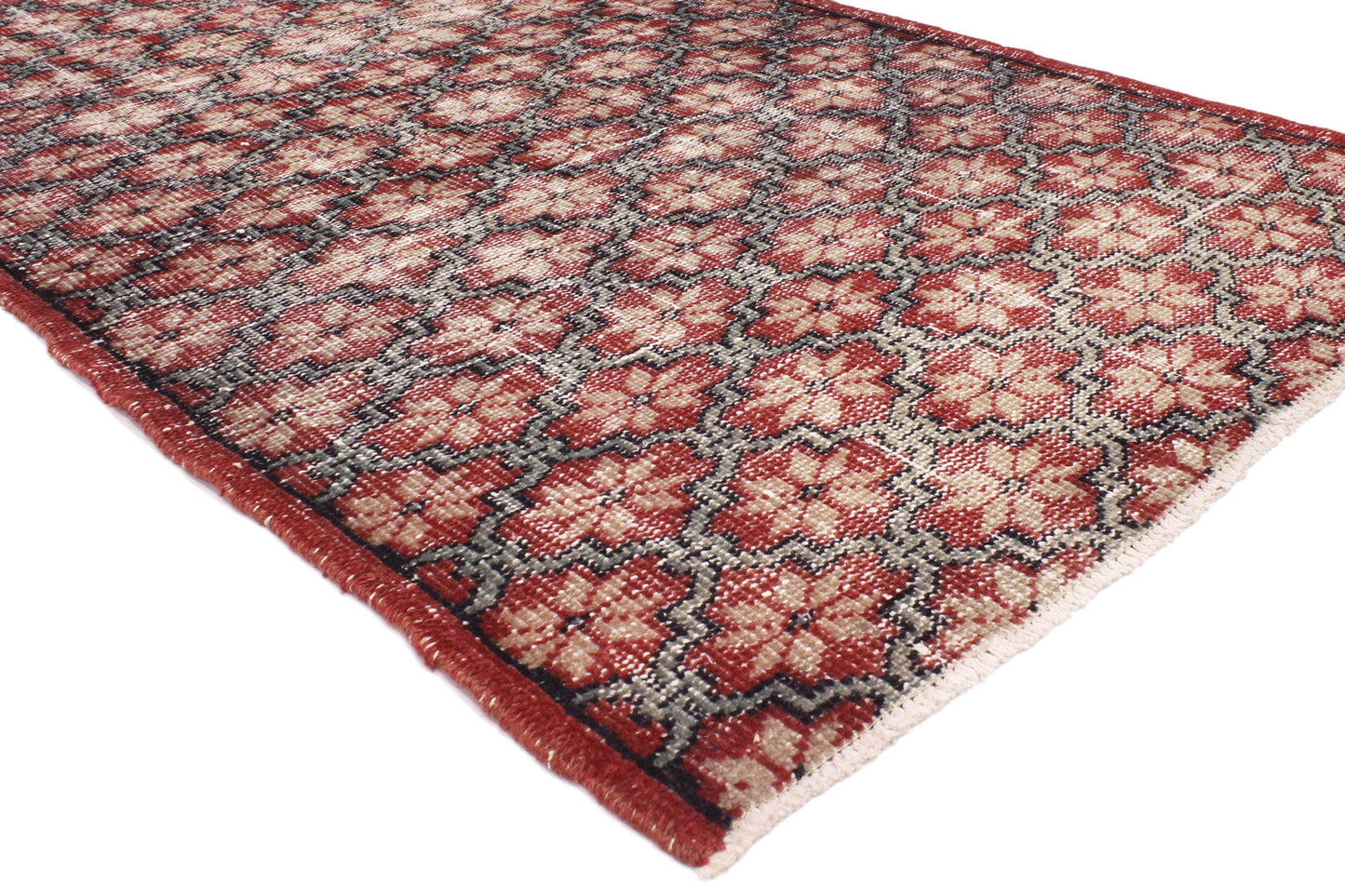 3 x 7 Vintage Turkish Sivas Rug 51937