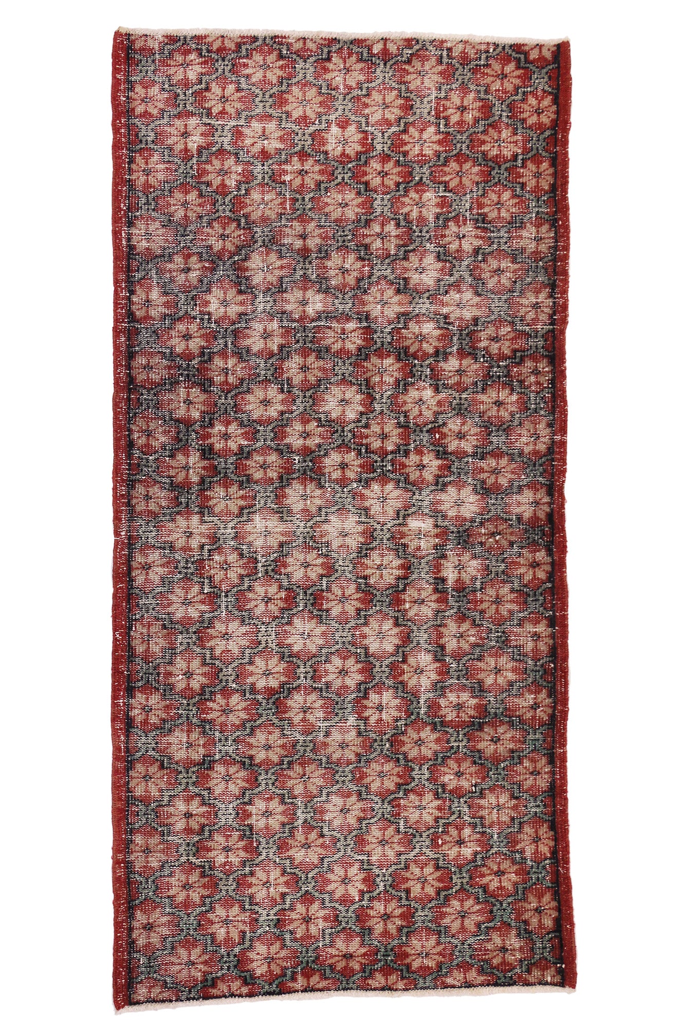 3 x 7 Vintage Turkish Sivas Rug 51937