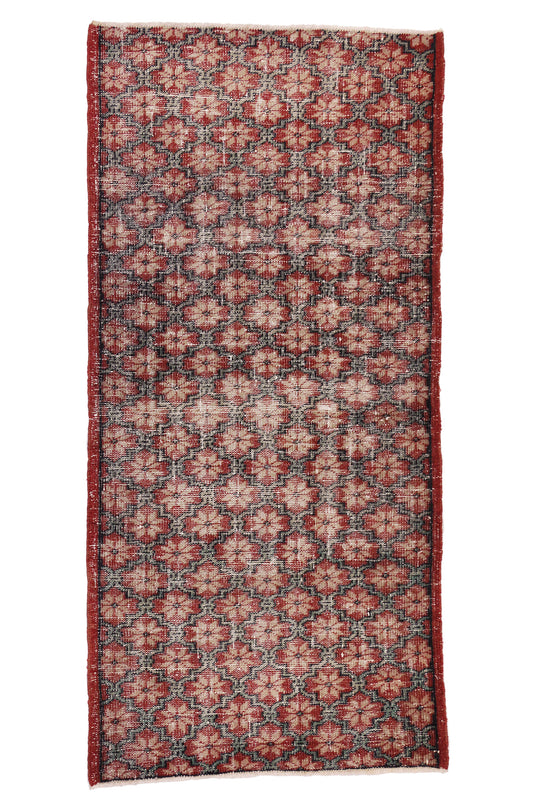 3 x 7 Vintage Turkish Sivas Rug 51937