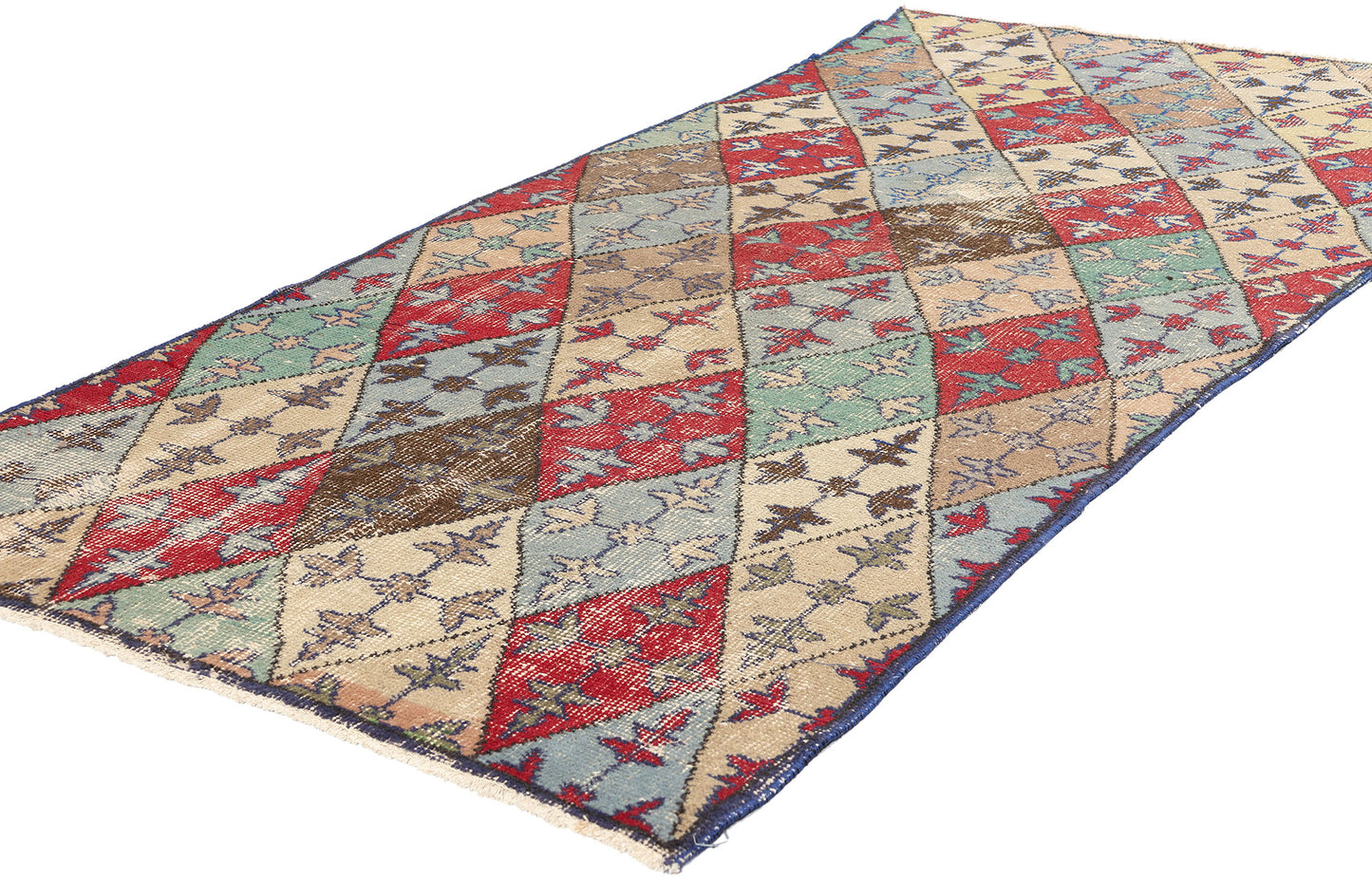 4 x 7 Zeki Muren Vintage Turkish Sivas Rug 51930