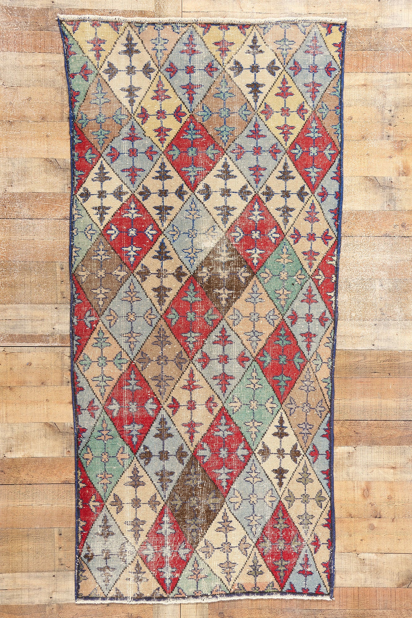 4 x 7 Zeki Muren Vintage Turkish Sivas Rug 51930