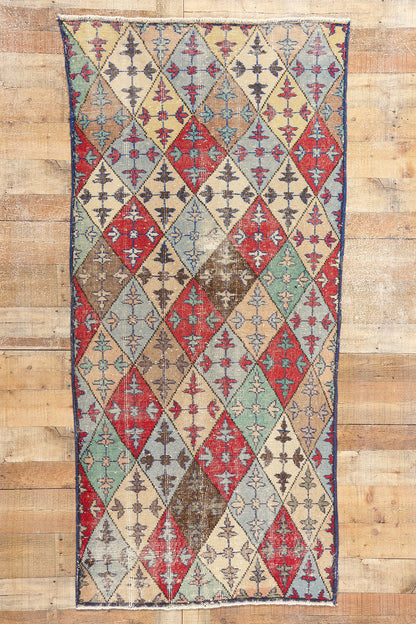 4 x 7 Zeki Muren Vintage Turkish Sivas Rug 51930