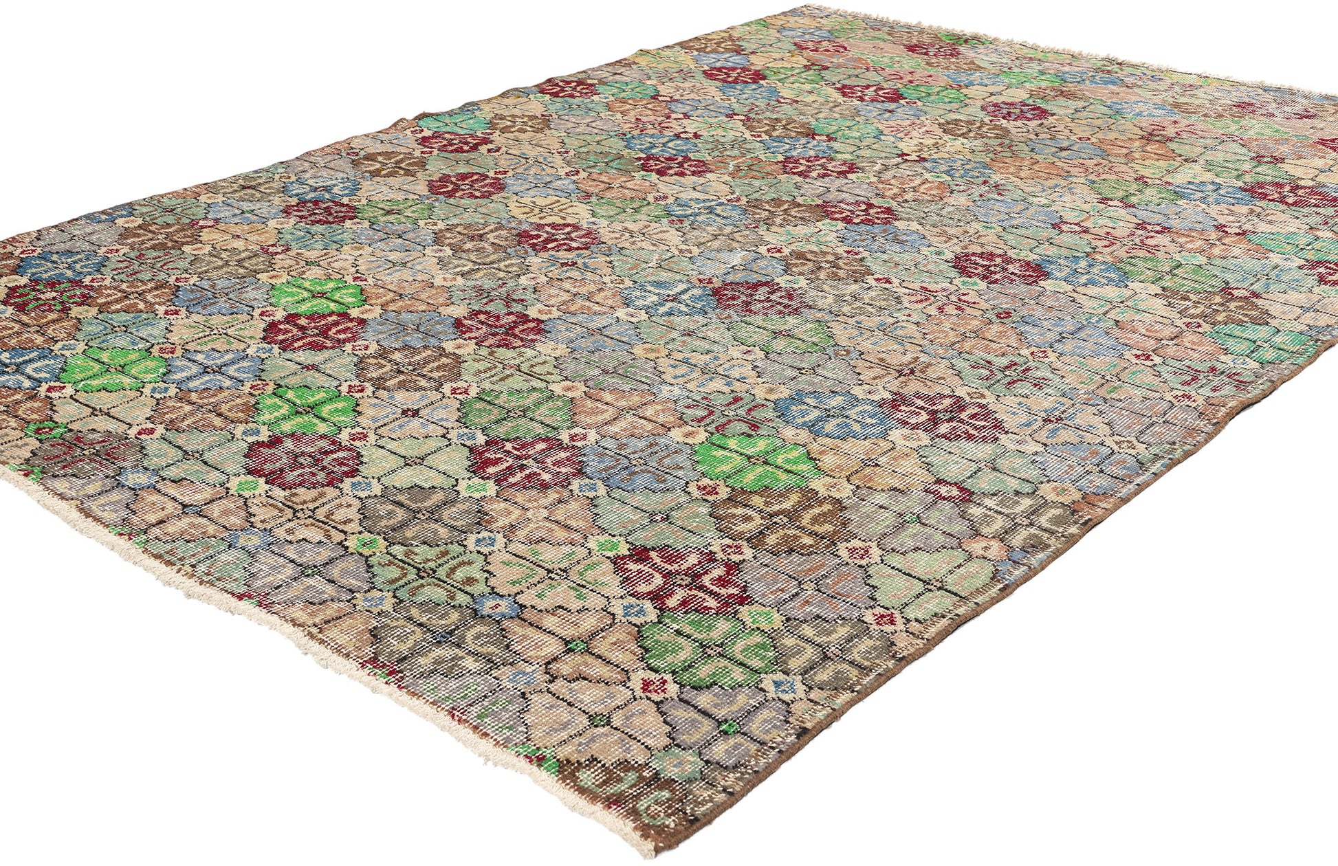 5 x 7 Zeki Muren Vintage Turkish Sivas Rug 51933