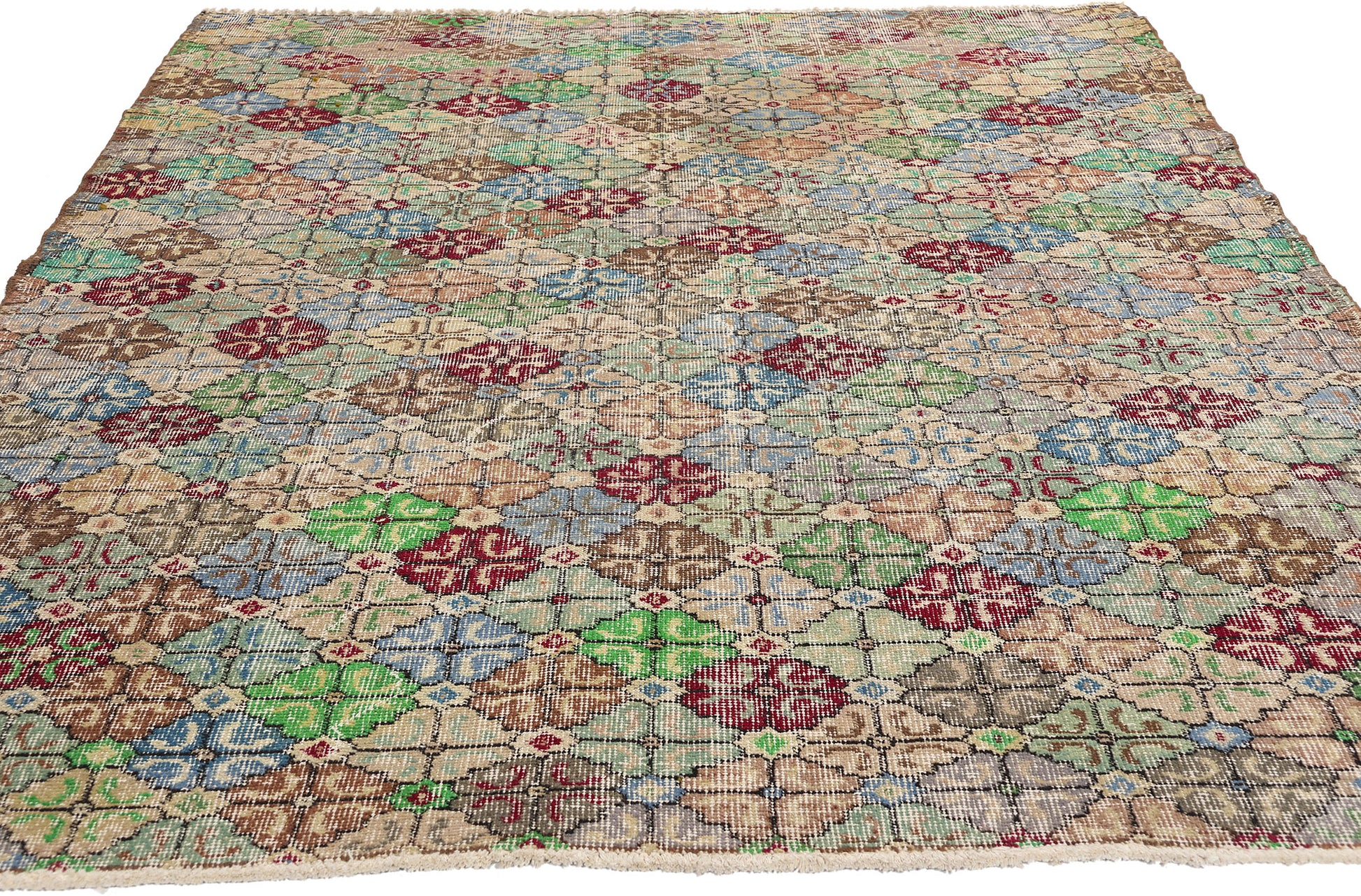 5 x 7 Zeki Muren Vintage Turkish Sivas Rug 51933
