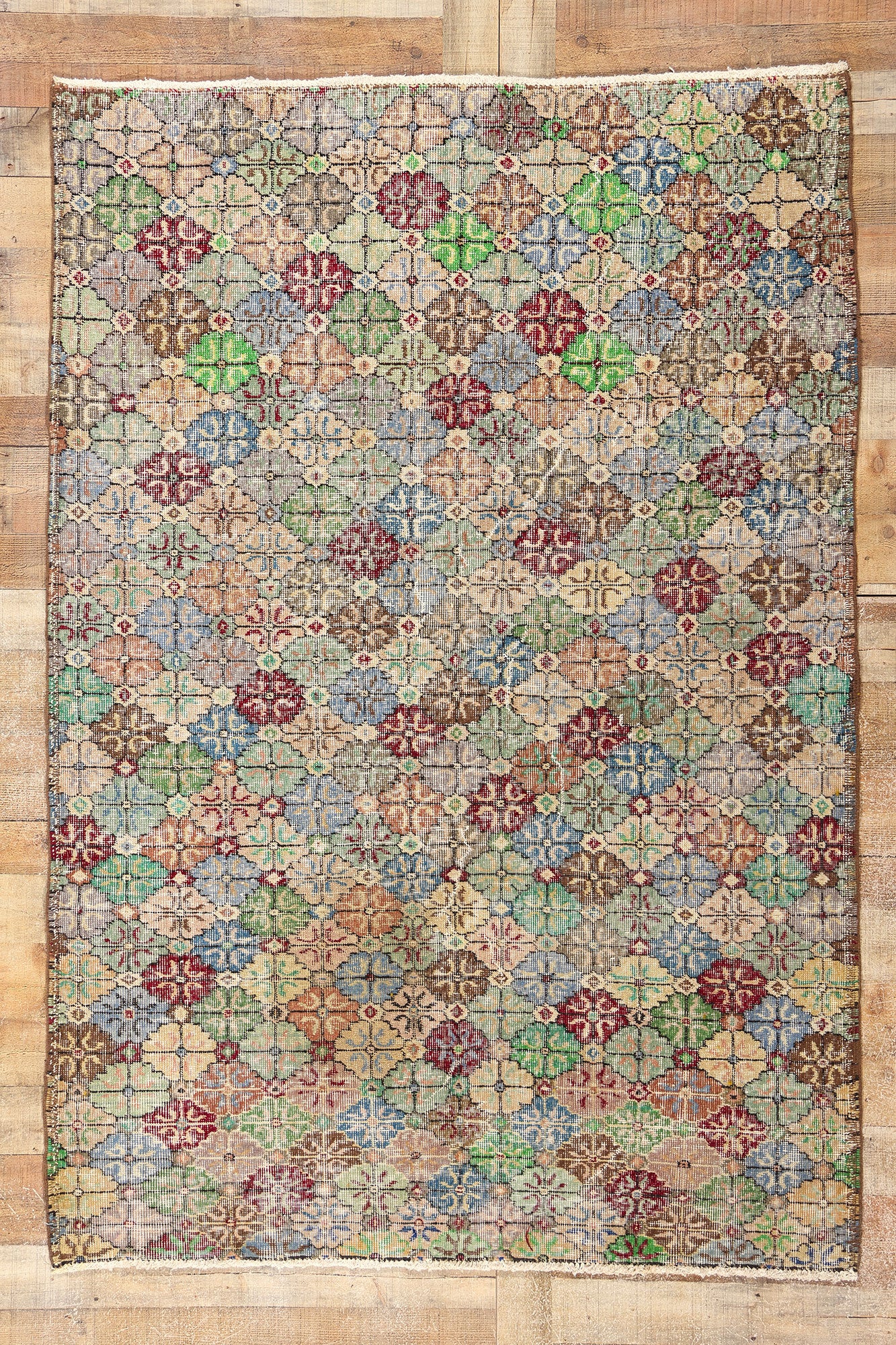 5 x 7 Zeki Muren Vintage Turkish Sivas Rug 51933