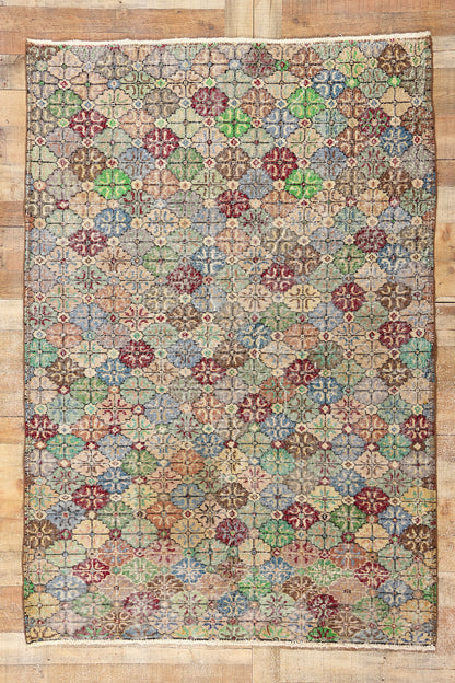 5 x 7 Zeki Muren Vintage Turkish Sivas Rug 51933