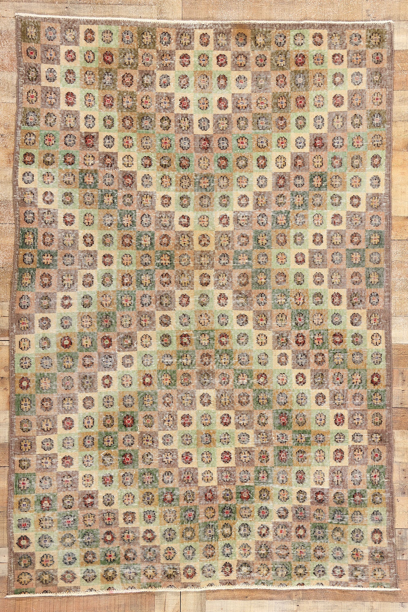 5 x 8 Zeki Muren Vintage Turkish Sivas Rug 51998