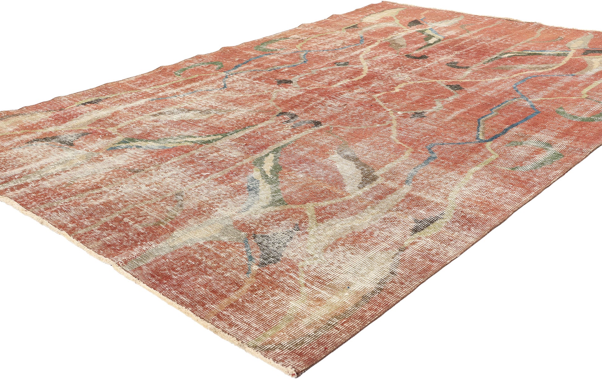 5 x 8 Zeki Muren Vintage Turkish Sivas Rug 52004
