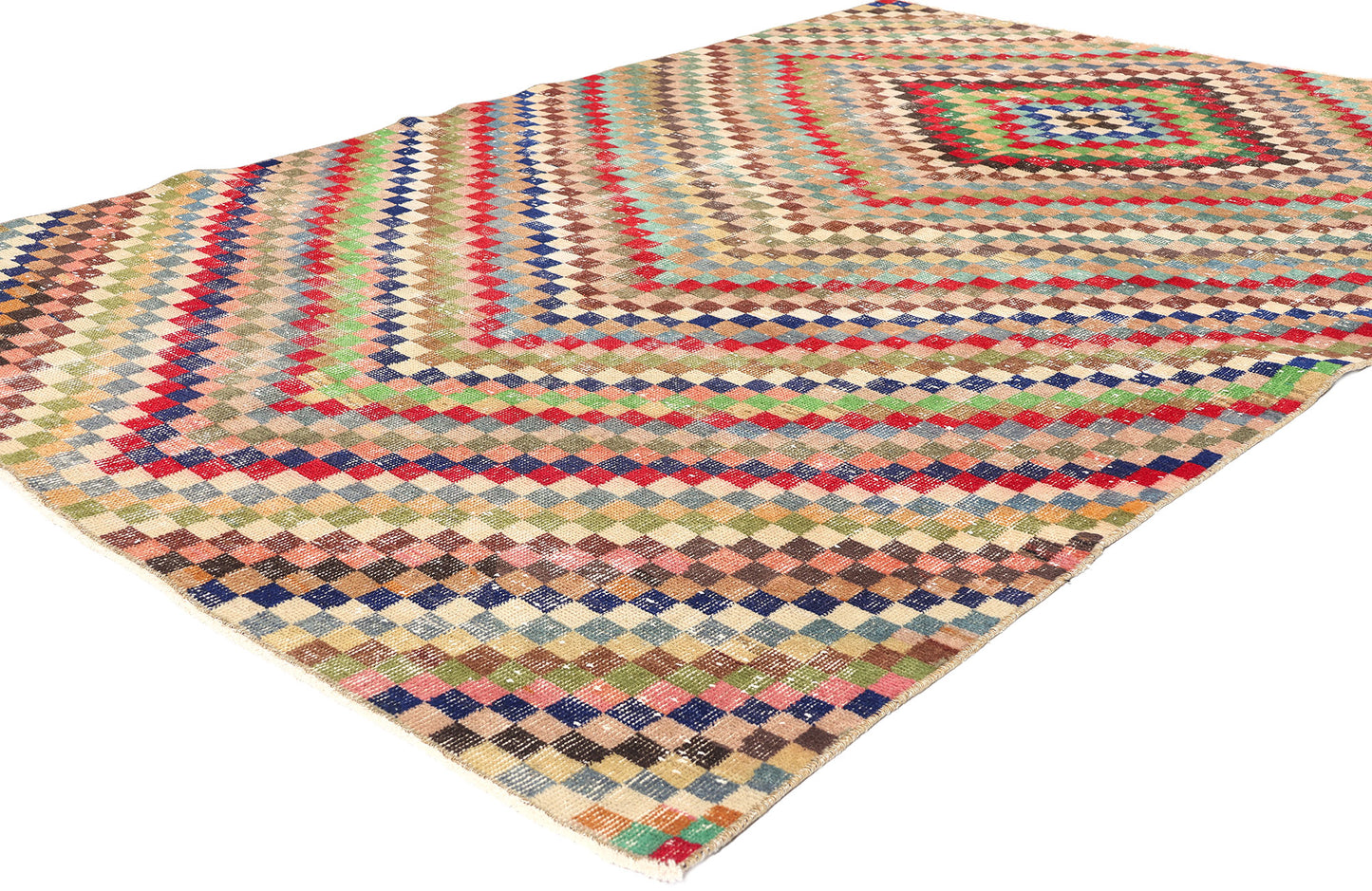 5 x 8 Zeki Muren Vintage Turkish Sivas Rug 53308