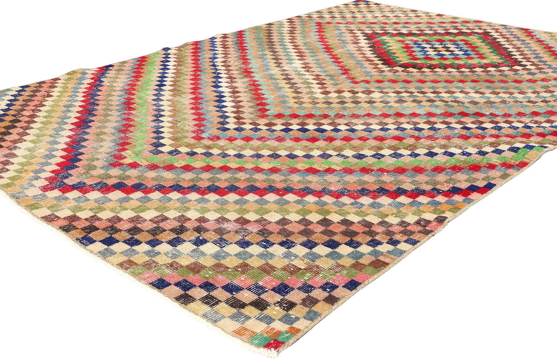 5 x 8 Zeki Muren Vintage Turkish Sivas Rug 53308
