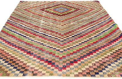 5 x 8 Zeki Muren Vintage Turkish Sivas Rug 53308