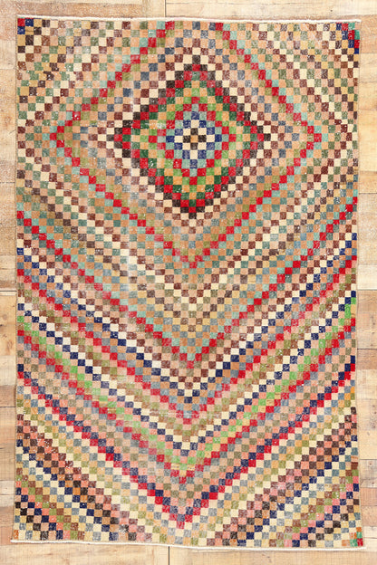 5 x 8 Zeki Muren Vintage Turkish Sivas Rug 53308