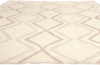 12 x 15 Organic Modern Zigzag Moroccan Rug 81082