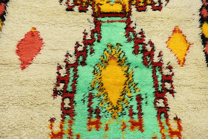 4 x 5 Vintage Moroccan Azilal Rug 21570