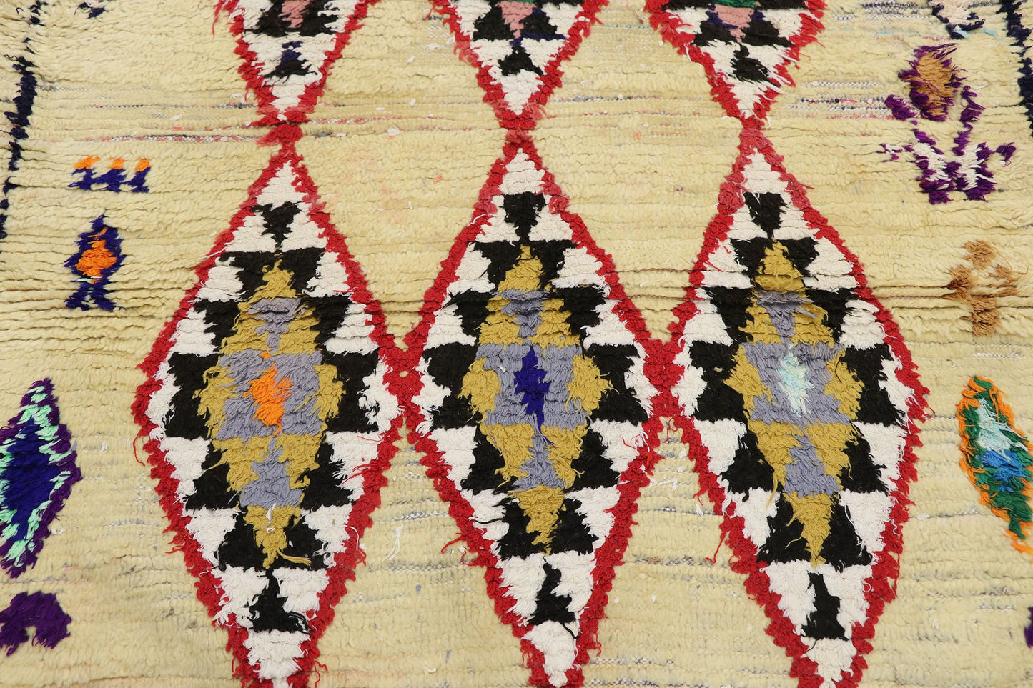 4 x 6 Vintage Moroccan Azilal Rug 21587