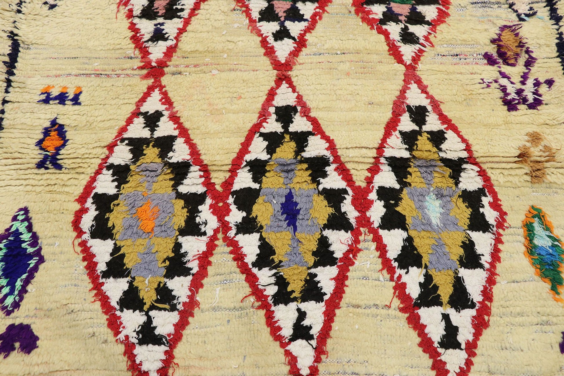 4 x 6 Vintage Moroccan Azilal Rug 21587