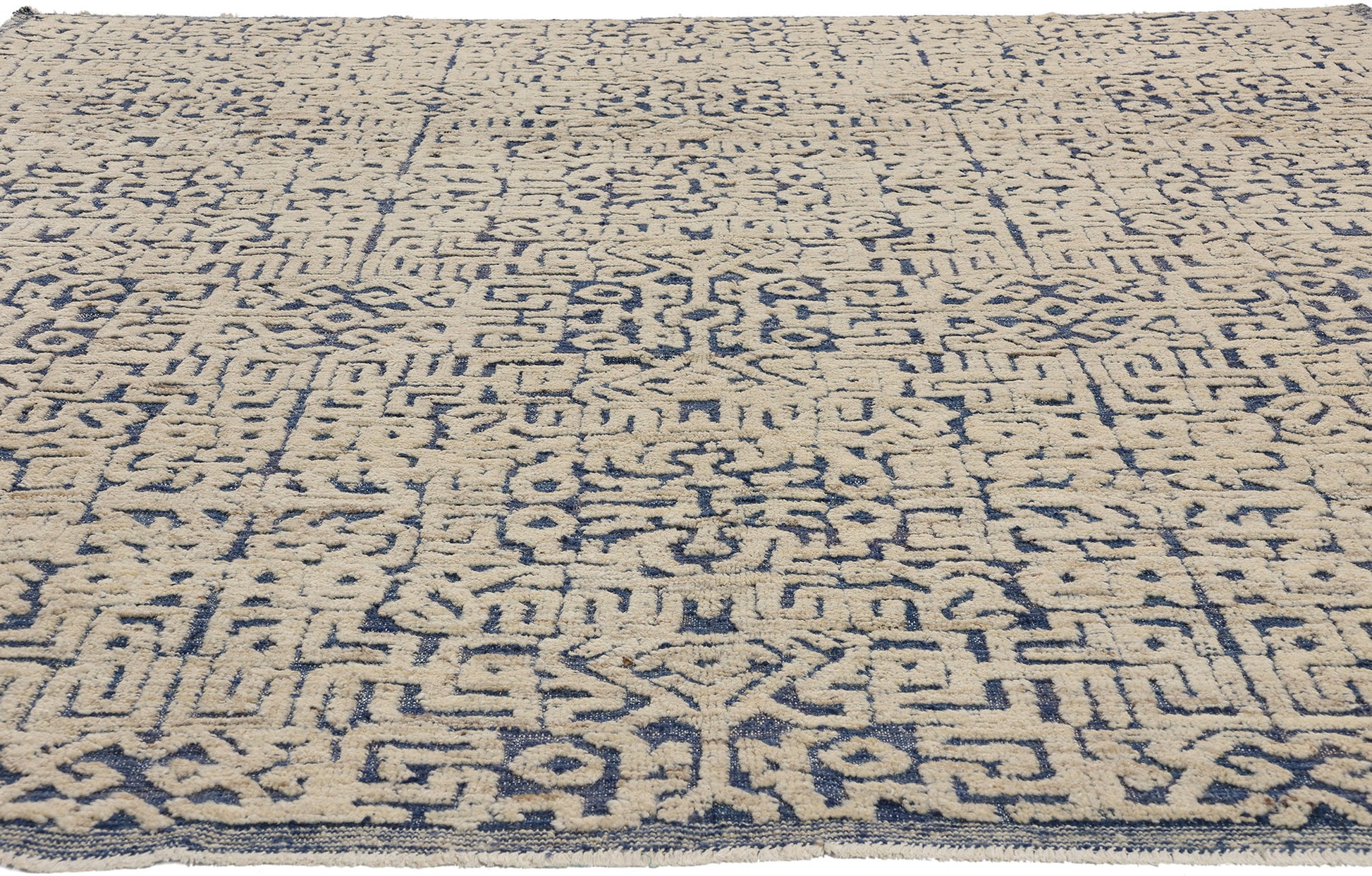 8 x 10 Modern Geometric Moroccan High-Low Rug 81055