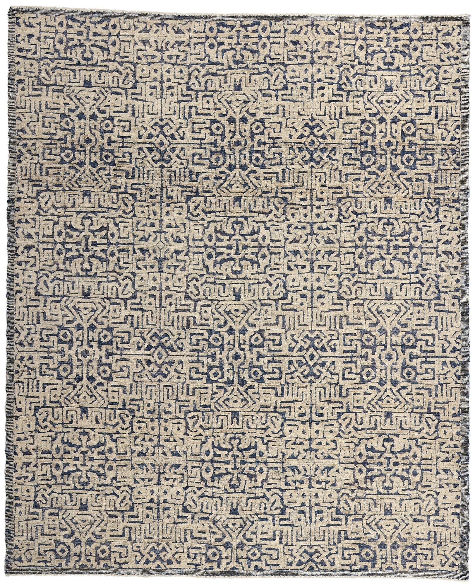 8 x 10 Modern Geometric Moroccan High-Low Rug 81055