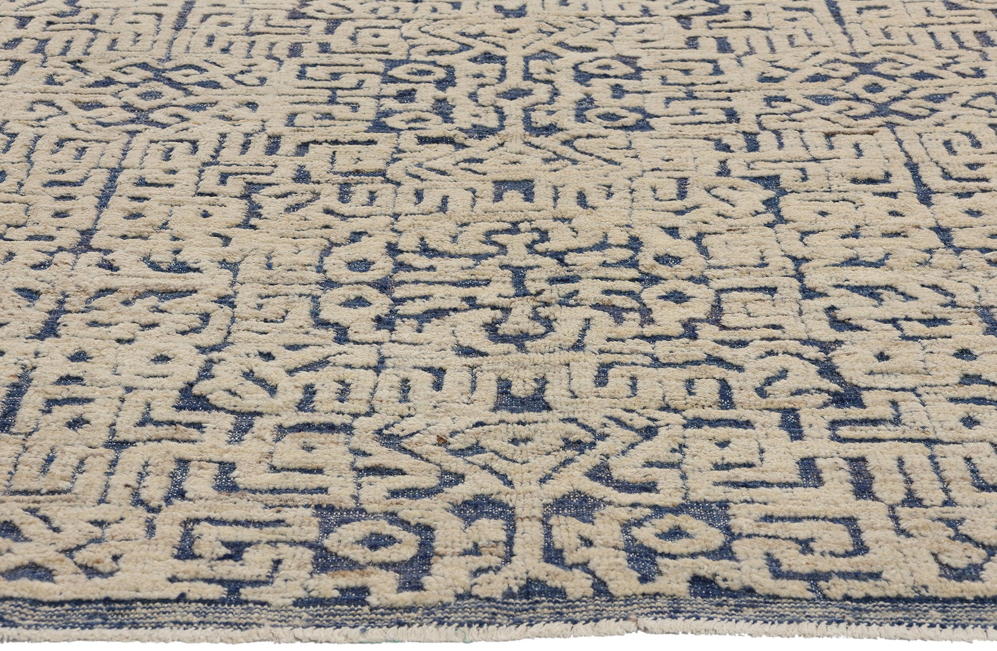 8 x 10 Modern Geometric Moroccan High-Low Rug 81055