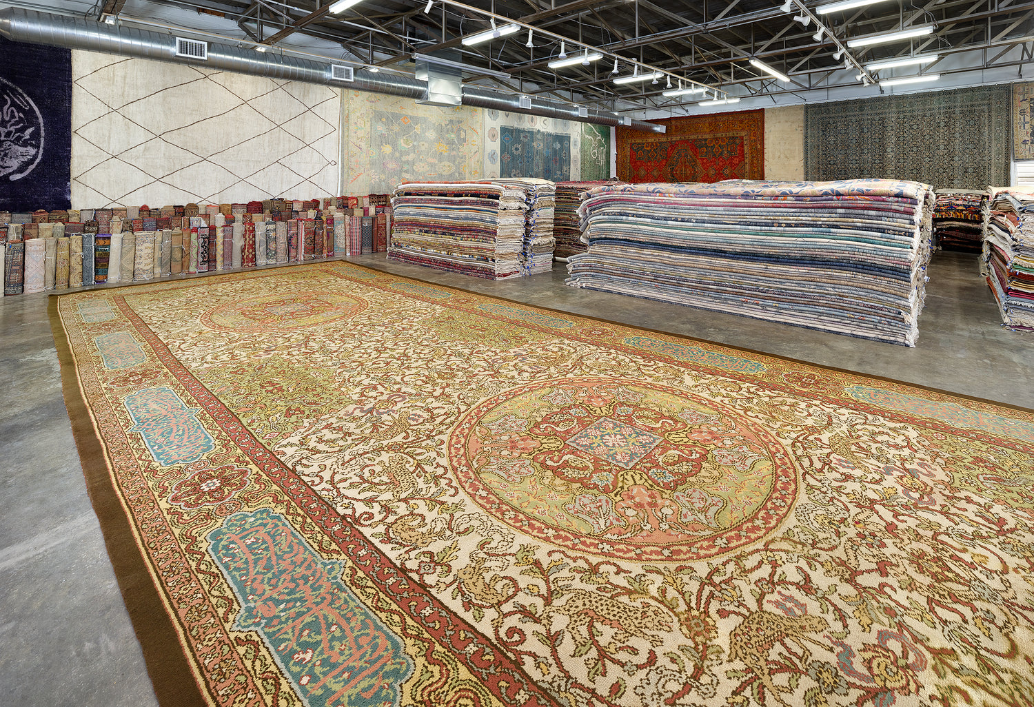 Rug consignment services in the Esmaili Rugs showroom