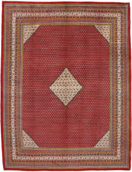 10 x 13 Vintage Persian Mahal Rug 75899